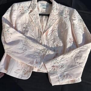 Y2K Fairycore beaded Pastel Pink Ethereal Sequin Embroidered Cottagecore Medium